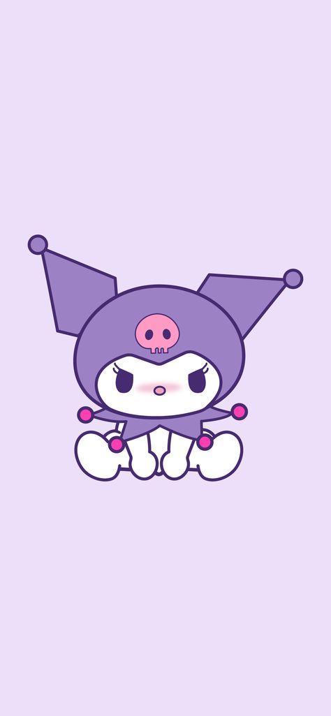 Wallpaper color purple for iphone Purple Cartoon Characters, Kuromi Purple, Purple Kuromi, Hello Kitty Wallpaper Hd, Pink Wallpaper Hello Kitty, Walpaper Hello Kitty, My Melody Wallpaper, Serene Nature, Best Wallpapers