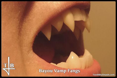 Sharp Human Teeth, Permanent Vampire Fangs, Fruit Vampire, Teeth Fangs Natural, Vampire Teeth Aesthetic, Bat Teeth, Double Fangs, Stalking Wolf, Fangs Aesthetic