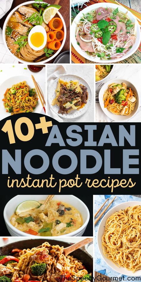 Noodle Instant Pot Recipes, Instant Pot Rice Noodle Recipes, Beef Ramen Noodle Recipes Instant Pot, Instant Pot Recipes Ramen, Instant Pot Noodle Recipes, Instant Pot Ramen Recipes, Pad Thai Recipe Instant Pot, Instant Noodle Recipes, Thai Pho