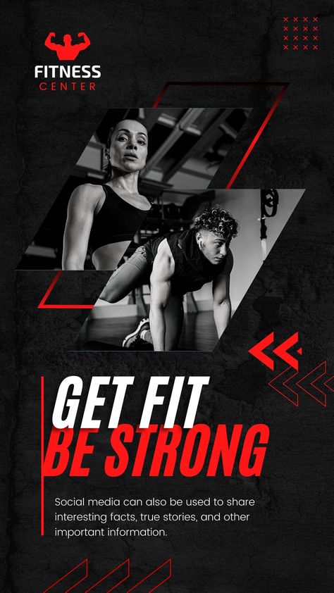 Black, Red and White Modern Fitness Instagram Post - Templates by Canva Gym Campaign, Gym Ads, Fitness Instagram Post, Karate Picture, Gym Flyer, Fitness Flyer, Video Marketing Strategies, Workout Posters, Fit For Life