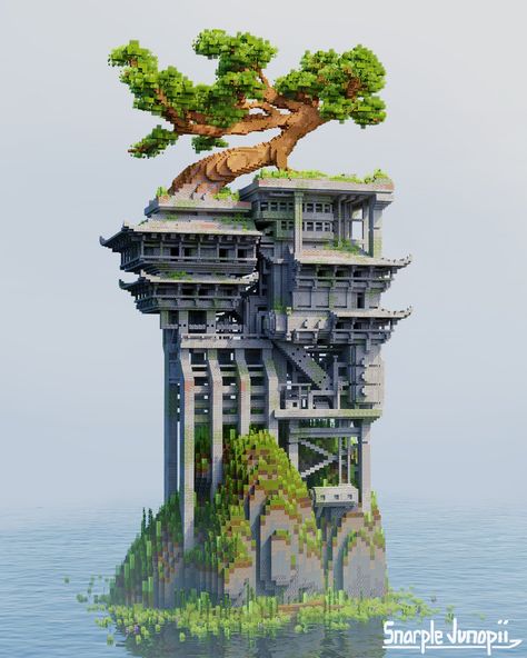 Solarpunk Minecraft Builds, Overgrown Factory, Minecraft Moodboard, Minecraft Solarpunk, Minecraft Mega Builds, Minecraft Bases, World Painter, Mega Base, Minecraft Medieval House