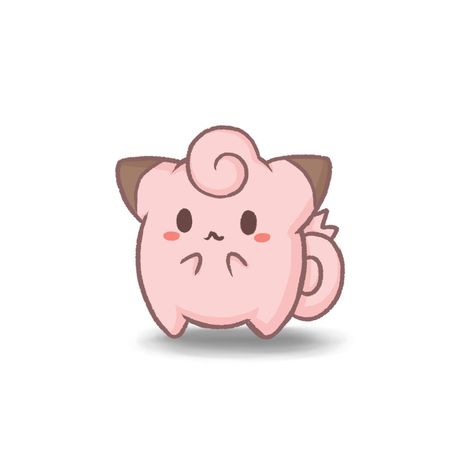 #35 Clefairy by ColbyJackRabbit Clefairy Tattoo, Squirtle Drawing Easy, Clefairy Wallpaper, Squirtle With Sunglasses Tattoo, Squrtile Pokemon Cute, Kawaii Bulbasaur, Kawaii Squirtle Drawing, Instagram Illustration, Cute Pokemon Wallpaper