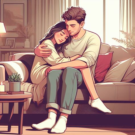 Couple Love Illustration, Cute Cartoon Couple Cuddling, Cartoon Cute Love Couple Images, Couple Picture Poses Romantic, Couple Goal Cartoon, Couple Images Cartoon, Love Is Cartoon Couple, Love Artwork Romantic Sketch, Animated Couple Images