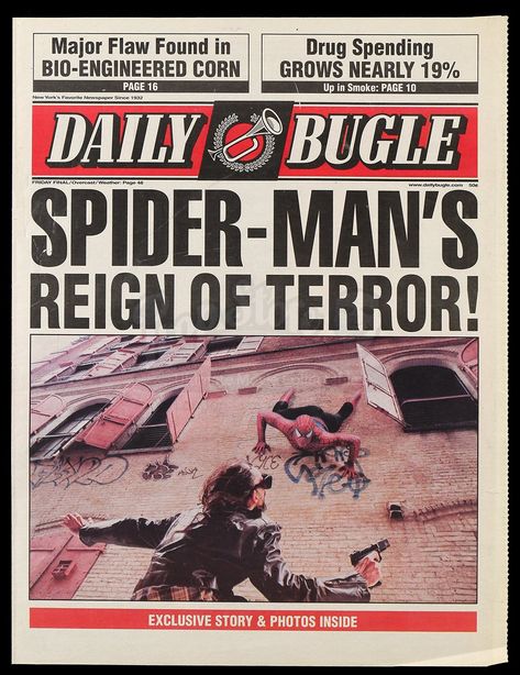 Daily Bugle Newspaper, The Daily Bugle, Spider Mans, Daily Bugle, Spiderman 2002, Spider Pictures, Spiderman Poster, Newspaper Cover, 2160x3840 Wallpaper