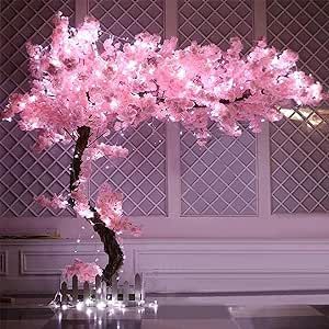 Blossom Tree Wedding, Sakura Painting, Artificial Cherry Blossom Tree, Outdoor Home Office, Pink Quince, Cherry Blossom Trees, Cherry Blossom Wedding, Pink Tree, Cherry Blossom Branch