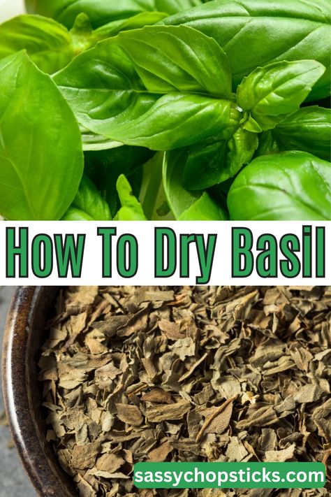 Do you know how to dry basil? Drying basil is a fantastic way to preserve this aromatic herb for use in your favorite recipes year-round. Preserve Fresh Herbs, Dry Basil, Dried Basil Leaves, Freezing Herbs, Healthy Eating Inspiration, Herb Recipes, Aromatic Herbs, Amazing Recipes, Kitchen Tips