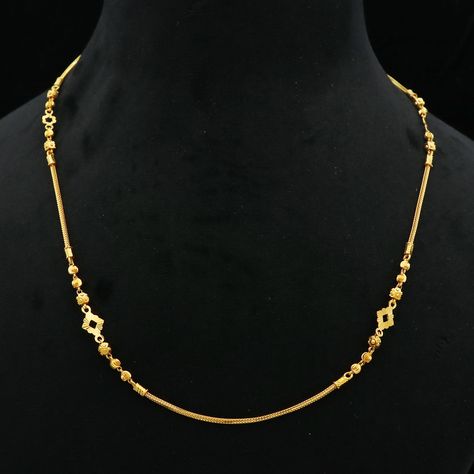 Fine 22KT GOLD NECKLACE chain Jewelry, Perfect Gift for Loved Ones PO-1063 by StarLikesGold on Etsy Indian Gold Chain, 22k Gold Chain Necklace, 22k Gold Chain, India Necklace, Gold Necklace Chain, 22k Gold Necklace, Modern Gold Jewelry, Gold Necklace Indian, Gold Bridal Jewellery Sets