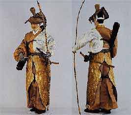 Men's Outfits — Sengoku Daimyo Japanese Archer, Archer Armor, Kamakura Period, Outfit Art, Heian Period, Japanese Clothing, Men's Outfits, Period Outfit, Hunting Clothes