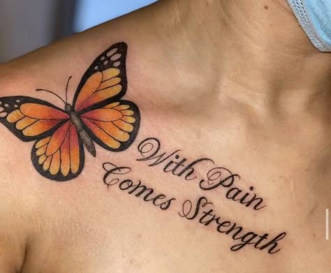 With Pain Comes Strength, Hand Tattoos For Girls, Cute Hand Tattoos, Butterfly Tattoos For Women, Forarm Tattoos, Strength Tattoo, Black Girls With Tattoos, Pretty Tattoos For Women, Tattoos For Black Skin