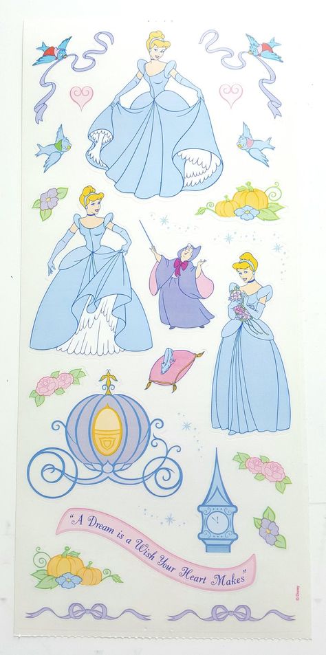 Cinderella stickers 💙 Cinderella Stickers, Bible Bullet Journaling, Royal Girls, Disney Baby Shower, Black And White Stickers, Candy Stickers, Princess Cinderella, Bullet Journal Stickers, Planner Bullet Journal