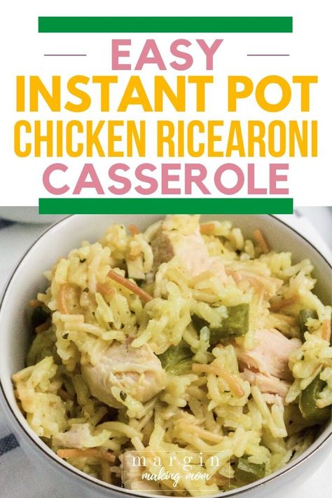 It's actually really easy to make a box of Rice-a-Roni in the Instant Pot! I like to bulk it up with some shredded chicken breast and bell peppers to make it a complete meal! Chicken And Rice A Roni Recipes, Rice A Roni Instant Pot, Rice A Roni And Chicken, Rice A Roni Recipes Chicken, Chicken And Rice A Roni, Instant Pot Rice A Roni, Rice A Roni Recipes, Rice Roni, Pressure Cooker Chicken Breast