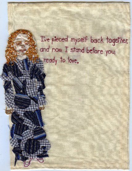 Inspiration: Iviva Olenik Paper Clothes, Textile Inspiration, Contemporary Embroidery, Fibres Textiles, Catch Phrase, Needle Work, Small Quilts, Textile Artists, Adaptation