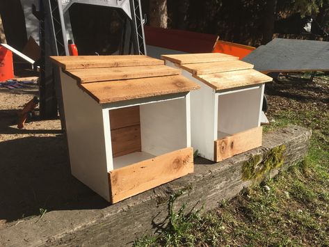 Pigeon Nesting Boxes Diy, Nesting Boxes Diy, A Frame Chicken Coop, Potting Bench Plans, Urban Chicken Farming, Chicken Boxes, Nest Boxes, Raising Ducks, Chicken Nesting Boxes