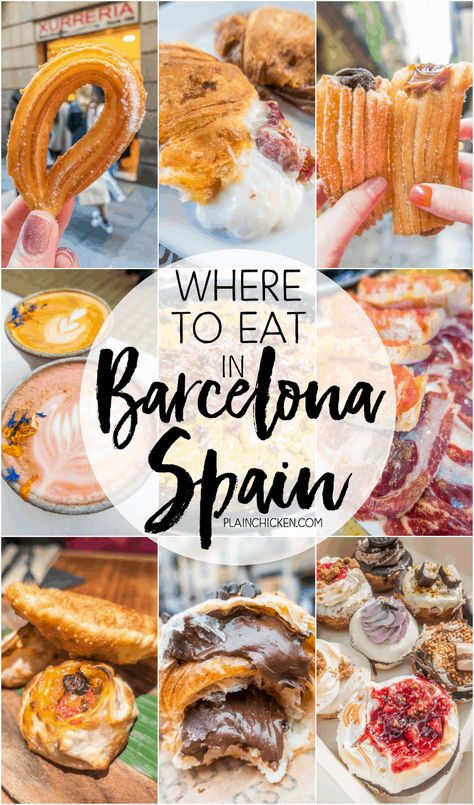 Where To Eat In Barcelona, Vicky Christina Barcelona, Nutella Croissant, Barcelona Spain Travel, Spain Food, Barcelona Travel, Voyage Europe, Europe Travel Tips, San Sebastian