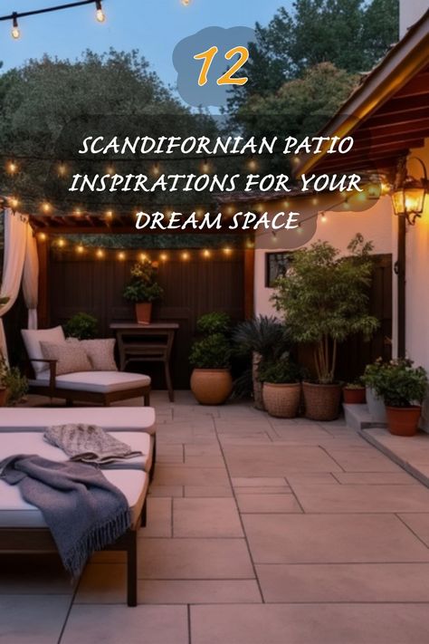 I absolutely love the idea of blending Scandinavian simplicity with Californian warmth in my patio design. This space, adorned with cozy seating and gorgeous greenery, is perfect for relaxing evenings under string lights. Here are 12 inspirations that will help you transform your outdoor area into a tranquil retreat! My Patio Design, Modern Victorian Bedroom Ideas, Modern Victorian Bedroom, Patio Design Ideas, Eclectic Dining Room, Eclectic Dining, Minimalist Living Room Design, Victorian Bedroom, Patio Inspiration