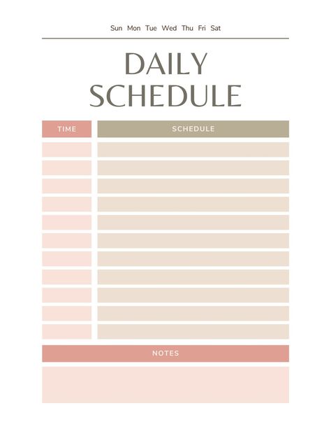 Simple Daily Schedule Planner Template socialplanner #paperlessplanner #plannerdividersprintablefree💻. Daily Schedule Template Aesthetic, Blank Schedule Template, Time Schedule Template, Household Planning, Study Planner Printable Free, Schedule Templates Aesthetic, Planner Monthly Layout, Daily Schedule Printable, Daily Routine Schedule