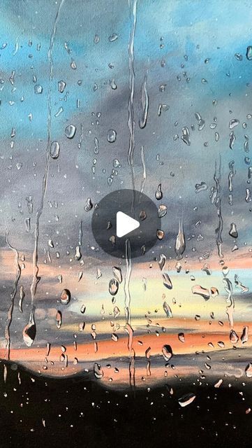 Victoria Obolensky on Instagram: "This painting of ‘Rain at Sunset’ has now been created into limited edition prints.   I’ve framed each print in a wooden, glass frame.  Each print is hand signed and numbered on the reverse.  Only 39 editions are remaining Size 33cm x 24cm including frame   You can purchase these limited edition prints on my website victoriaobolensky.com (the link to access the website is in my bio)  Any questions please feel free to contact me  Thank you 🙏   #rainpainting #rain #windowart #windowpainting #water #waterdrops #waterart #waterartist #rainonwindow #landscapeart #landscapepainting #landscapeartist #britishart #britishpainter #britishpainting #artcollector #artcollectors #artbuyers #salcombe #salcombeart #contemporaryart" Paintings Of Rain, Rain Painting Acrylic, Rain Watercolor Painting, Steam Photography, Victoria Obolensky, 200k Followers, Rain Window, Water Artists, Acrylic Painting Inspiration