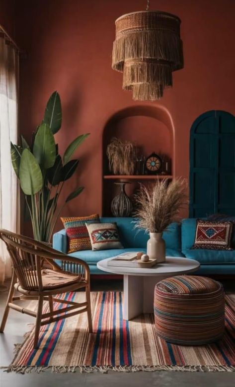 Colombian Living Room, Tropical Eclectic Decor, Latino Interior Design, Oaxaca Interior Design, Dominican Decor, Colombian Interior Design, Inspiration Deco, American Interior, Wooden Beams