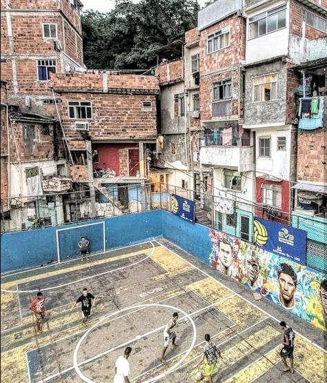 Favelas Brazil, Brazil Life, Brazil Houses, Football Brazil, Street Football, Brazil Culture, Visit Brazil, Football Pitch, Brazil Travel