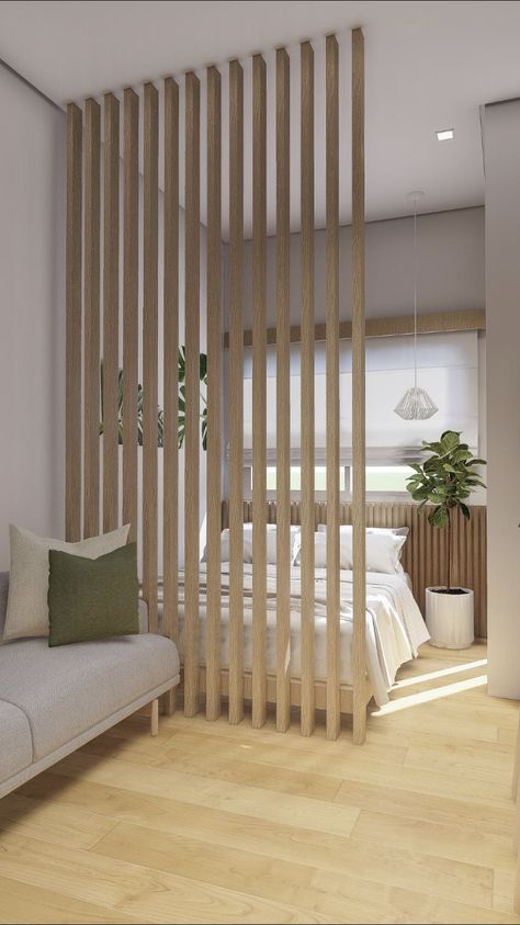 Studio Apartment Living, Small Room Design Bedroom, Studio Apartment Divider, Small Studio Apartment, Small Apartment Design, Studio Apartment Layout, Small Studio Apartments, Studio Apartment Ideas, Living Room Partition Design