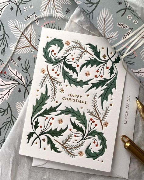 LAGOM DESIGN (@lagomdesign) • Instagram photos and videos Lagom Design, Christmas Card Illustration, Whimsical Illustration, Holiday Greetings, Happy Christmas, Unique Artwork, Holiday Cheer, Christmas Card, Holiday Season