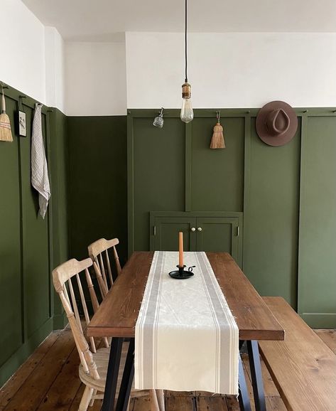 Paint Living Room, Olive Green Kitchen, Olive Green Paints, Green Painted Walls, Olive Green Walls, Green Dining Room, Paint Kitchen, Green Walls, Living Room Green