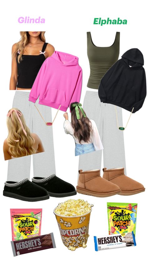 Outfit for you and your bestie to go see Wicked in the movie theater Theatre Outfit, Hershey Cookies, The Movie Theater, Wicked Movie, Kids Milk, Bestie Outfits, See Movie, Sour Patch Kids, Sour Patch