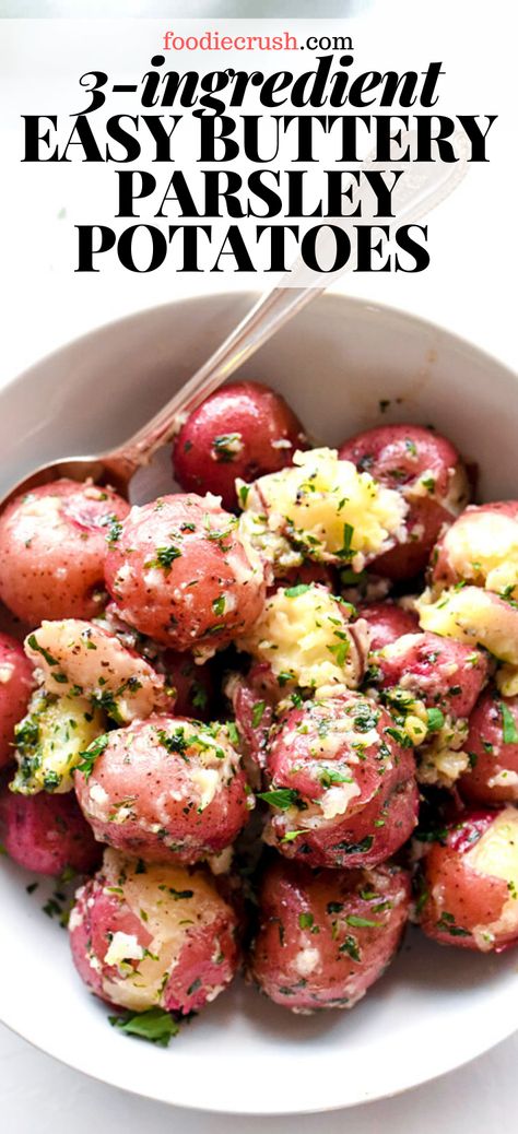 Cajun Boiled Potatoes, Red Potato Recipes, Wraps Recipes, Steak Side Dishes, Side Dishes For Chicken, Parsley Potatoes, Potato Recipes Side Dishes, Potato Sides, Dinner Side Dishes