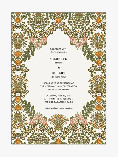 Vogue’s Edit of the Best Wedding Invitations and Save the Dates to Order Online | Vogue Silk Textiles, Online Party Invitations, Damask Wedding, Indian Wedding Invitation Cards, Flyer Design Inspiration, Paperless Post, Wedding Invitations Online, Indian Wedding Invitations, Design Brochure