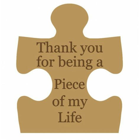 Puzzle Piece Art, Puzzle Quotes, Puzzle Piece Crafts, Puzzle Crafts, Card Sayings, Card Sentiments, Cadeau Diy, Puzzle Piece, In My Life