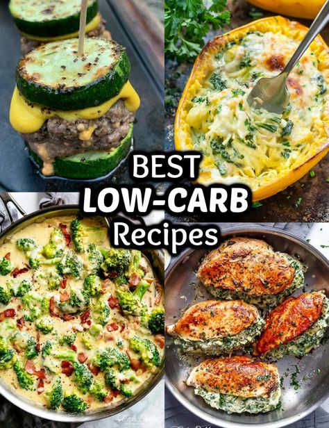 Over 30 of the BEST Keto Recipes! These low-carb recipes are absolutely delicious and you won't even miss any of the carbs! Low Carb Family Meals, Carbs Food, The Best Keto Recipes, Carb Sides, Low Carb Gluten Free Recipes, Loaded Cauliflower Casserole, Best Keto Recipes, Low Carb Tacos, Best Low Carb Recipes