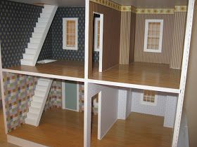 Little Darlings Dollhouses: Alison Jr Dollhouse Alison Jr Dollhouse, Dollhouses Ideas, Dollhouse Interior, Painted Doll, It’s A Small World, Dollhouse Projects, Victorian Dollhouse, Dolls House Interiors, House Miniatures