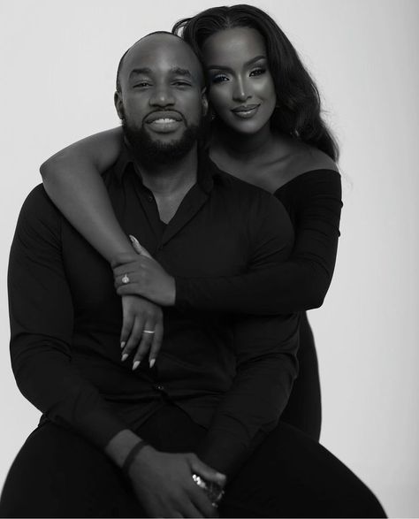 Professional Couple Photoshoot Black, Couple Christmas Photoshoot Black People, All Black Couples Photoshoot, Baecation Goals, Dark Engagement Photos, Podcast Shoot, Engagement Photo Shoot Poses, Marriage Pictures, Psalm 30