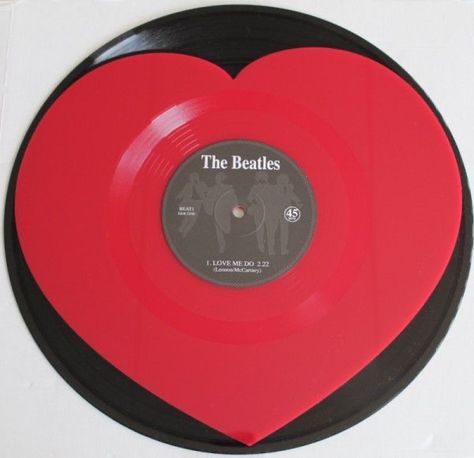 Pretty Vinyls, Beatles Vinyl, Beatles Love, Love Me Do, Red Vinyl, Vinyl Music, Record Player, Red Aesthetic, Vinyl Art