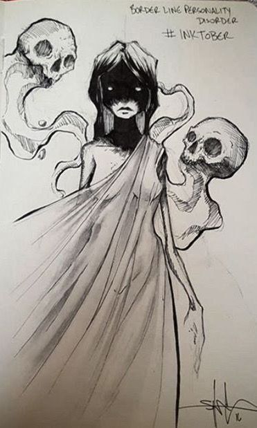 Shawn Coss, Creepy Drawings, Sketch Style, Arte Inspo, Creepy Art, Personality Disorder, A Drawing, Horror Art, Ink Drawing