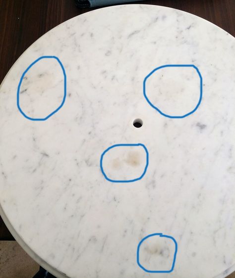 I have been on the hunt for a marble side table for about two years now. I’m pretty sure it’s because secretly I would have loved a marble countertop in either the upstairs bathroom or the kitchen but I knew I’d lose my mind with a marble counter. Some people love marble countertops for their … Cleaning Marble Countertops, Marble Cleaner, Pentagon Design, Cleaning Marble, Faux Marble Countertop, Marble Tables Design, Marble Countertops Kitchen, Painting Countertops, Marble Floors