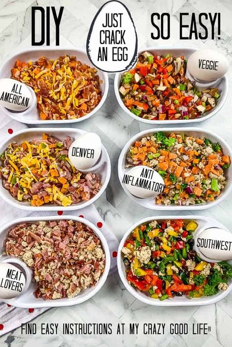 My Crazy Good Life, Weekday Breakfast, Prep Breakfast, Breakfast Prep, Weekly Meals, Egg Recipe, Breakfast Meal, Second Breakfast, Breakfast Healthy