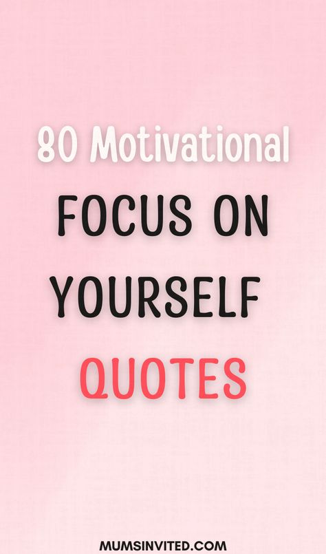 Stay motivated to focus on yourself first with these inspirational quotes and sayings about personal growth and fulfillment! This collection of short Twitter and wallpaper worthy aesthetic quotes in pink, black and white lettering serve as great relationship reminder that you come first. Let the motivational wisdom push you to start putting yourself first before others with inspirational words and feelings to live by about knowing your worth! Best version of yourself quotes. working on myself. Think Of Yourself Quotes, Relying On Yourself Quotes, Self Worth Short Quotes, Focused Woman Quotes, Feeling Like Myself Again Quotes, Getting Back To Yourself Quotes, Motivational Quotes For Focus, How To Love Myself Quotes Words, Give Yourself Time Quotes