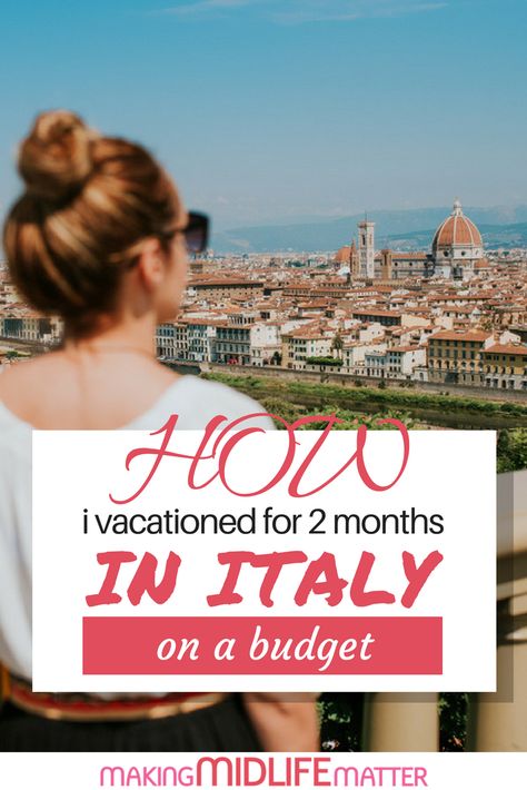 I’m just wrapping up two months in Italy. The most asked question I’ve received is “How did you do that?” Check out my travel budget and tips on long vacations. #italy #florence #travel #budget Florence Travel, Italy Florence, Mom Group, Italian Vacation, Budget Vacation, Budget Travel Destinations, Travel Budget, Italy Travel Tips, Side Gigs