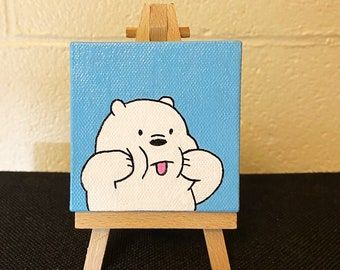 Drawing Ideas 2023, Painting Drawing Ideas, Mini Tela, Mini Toile, Disney Canvas Art, Canvas Drawing, Small Canvas Paintings, Simple Canvas Paintings, Cute Canvas Paintings