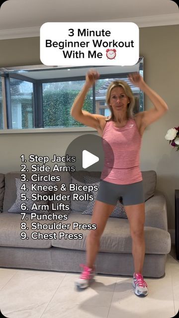 Petra Genco on Instagram: "Are you a complete beginner and don’t know where to start? They try this easy 3 min low impact workout that you can do right now in your own home. See how many times you can repeat it and let me know in the comments! 👍🏽" Petra Genco Recipes, Exercises For Waist, Petra Genco, Easy Workouts For Beginners, Workout Quick, Full Body Exercises, Beginner Exercises, Daily Exercises, Exercises For Beginners