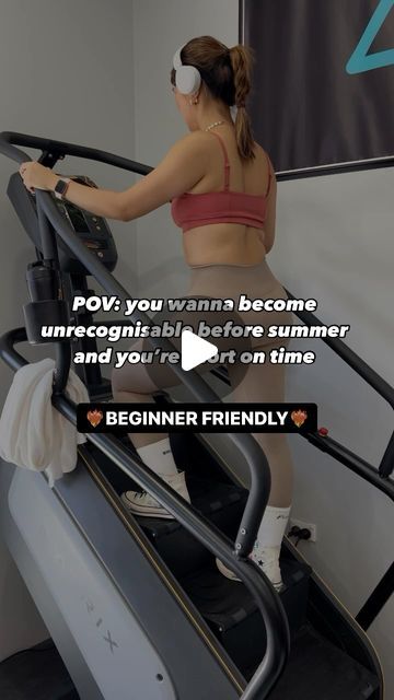 Helly Thuy Tien Pham | Corporate Girl Who Lifts 🧚‍♀️ on Instagram: "Summer is only 3 months away, 👏lock👏it👏in 

Congratulations on finding the 10 mins ultimate fat loss stairmaster routine which slides into you busy life without you realising 😍

Simple work plan ⬇️

👉 3 mins at level 5 ( normal pace)

👉 2 mins at level 7 (as fast as you can🔥)

👉 3 mins at level 6 (moderate pace) 

👉 2 mins at level 4 (cool down at relaxed pace 🧊)

You have officially completed your fat loss stairmaster routine in only 10 mins of your day🔥

🫶Add a little stretch for your legs after stairmaster to get them@ready for next time and always have a scoop@or two of your fav protein powder 🦵

You do not have to always complete the whole workout but take your time to go through each level and test how Stairmaster Routine, Corporate Girl, Simple Work, Level 7, Work Plans, Life Without You, Level 5, Level 4, Instagram Summer