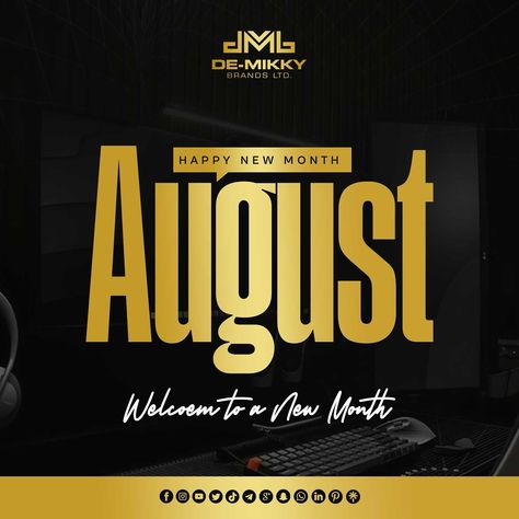 HAPPY NEW MONTH.. Welcome to August ✅ . #happynewmonth #newmonth #wave #marketingdigital #advertisingagency #dmbltd #dmbrecordz #dmbmedia #dmbltdevents #branding #lagosnigeria #lagosbusiness Welcome To August, Happy New Month, Lagos Nigeria, New Month, Advertising Agency, Happy New, Digital Marketing, Branding, On Instagram