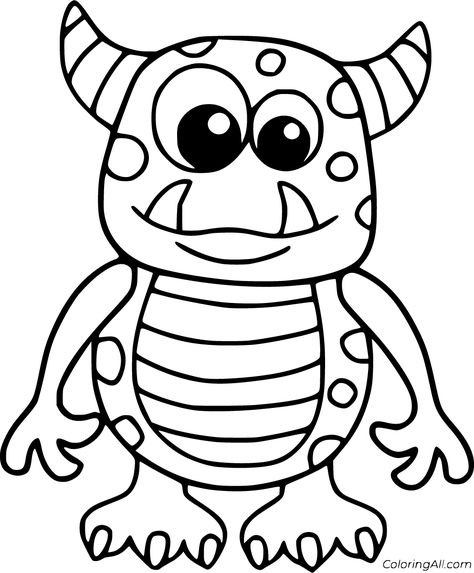 18 free printable Scary Monster coloring pages in vector format, easy to print from any device and automatically fit any paper size. Halloween Toddler Coloring Pages, Toddler Halloween Coloring Pages, Preschool Halloween Coloring Pages, Free Color Pages Printables, Monster Drawing Easy, Monster Coloring Pages For Kids, Coloring Wallpaper, Kindergarten Halloween, Friendly Monster