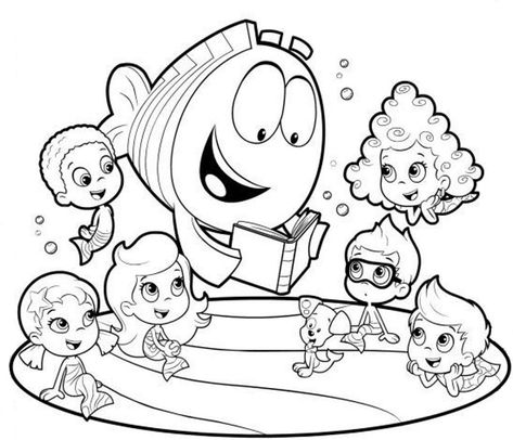 Nick Jr Coloring Pages, Bubble Guppies Coloring Pages, Bubble Pictures, Bubble Guppies Birthday, Puppy Coloring Pages, Birthday Coloring Pages, Valentine Coloring Pages, Start Painting, Easter Coloring Pages