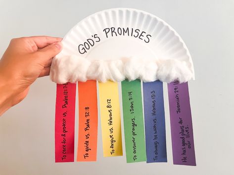 Kids Ministry Lessons, Noahs Ark Craft, Ark Craft, Kids Faith, Thanksgiving Placemats, Sunday School Kids, Bible Stories For Kids, Bible Crafts For Kids, God's Promises