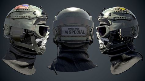 ArtStation - Military Headgear Equipment, Dachi Gog Military Headgear, Near Future, Tactical Gear, Master Chief, Soldier