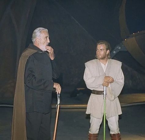 Star Wars Behind The Scenes, Star Wars Attack Of The Clones, Star Wars Planets, Star Wars Cast, Star Wars Facts, Christopher Lee, Attack Of The Clones, Star Wars Film, Ewan Mcgregor