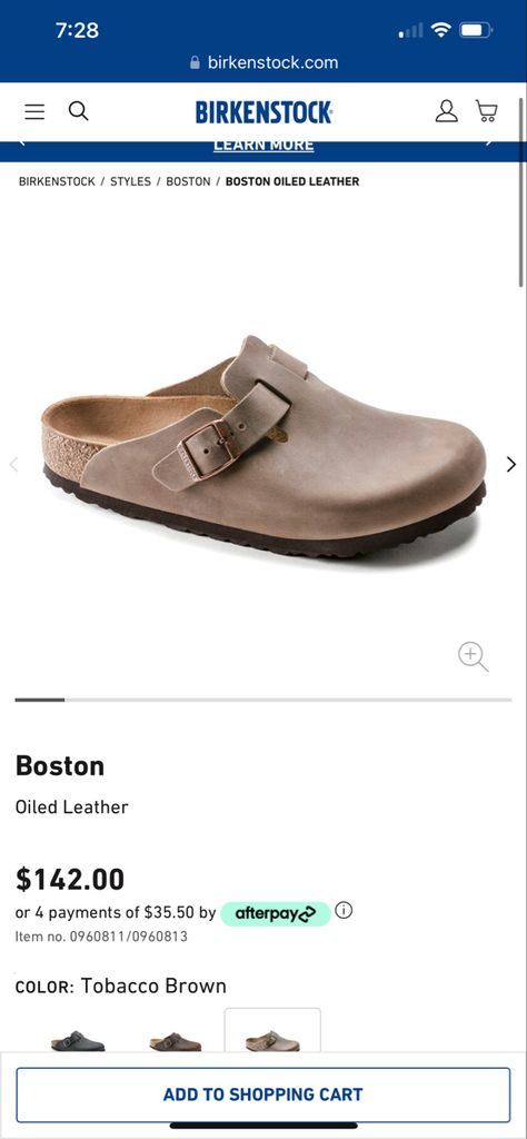 Brown Birkenstock, Birkenstock Styles, Boston Clog, Birkenstock Boston, Clogs Shoes, Nubuck Leather, Signature Style, Fashion Store, Real Leather