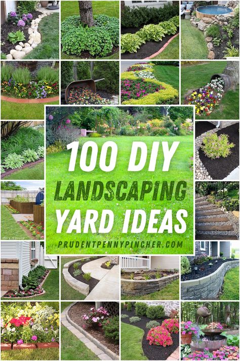 Improve your curb appeal on a budget with these DIY landscaping ideas. There are design ideas for front and backyard landscaping, which includes small yard landscaping ideas. From DIY edging to low maintain garden ideas, there are plenty of cheap and easy DIY outdoor ideas for the home to choose from. Diy Edging, Small Yard Landscaping Ideas, Curb Appeal On A Budget, Diy Landscaping Ideas, Landscaping Projects, Front Yards Curb Appeal, Simple Landscaping, Small Yard Landscaping, Easy Backyard